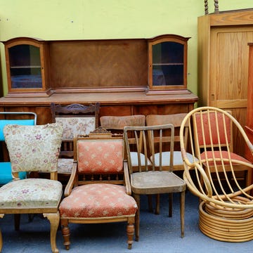 Vintage furniture on the Flea Market