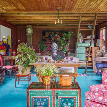Cozy interior space featuring vintage decor and furnishings.