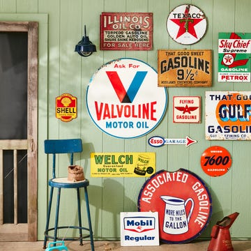 antique and vintage gas station signs